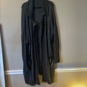 Cozy Black Knit Cardigan